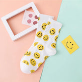 Yellow Muti Smile Socks